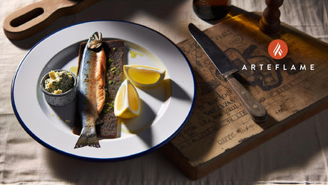 Grilled Welsh Trout with Lemon and Laverbread Butter