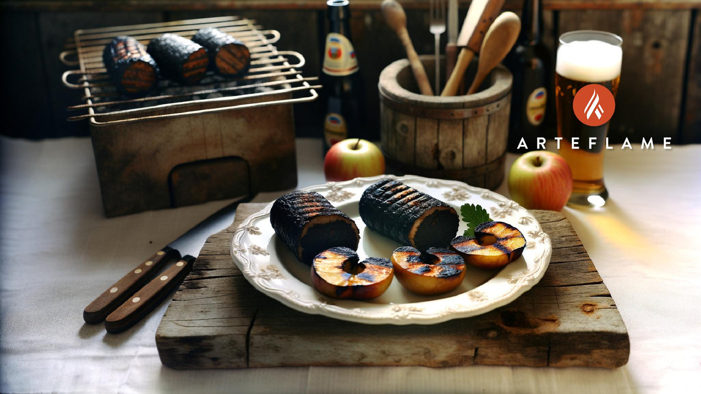 Austrian Grilled Black Pudding with Caramelized Apples