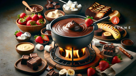 Grilled Easy Chocolate Fondue Recipe | Arteflame Grill Desserts