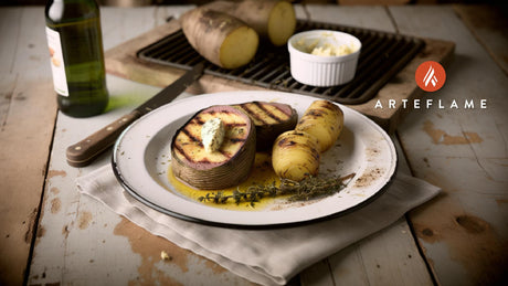 Welsh Roast Swede Steaks with Herb Butter