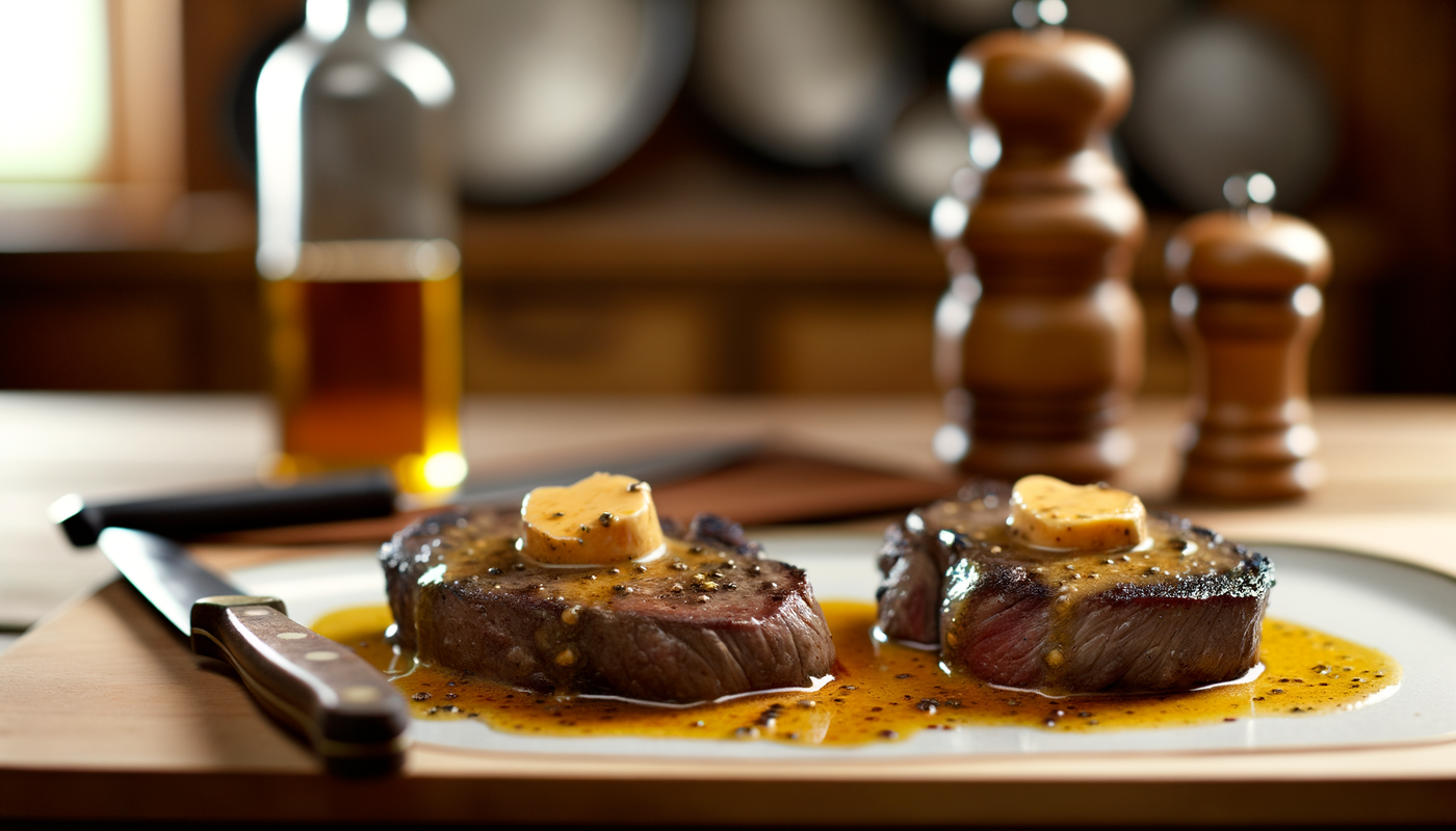 Scottish Venison Steaks with Whisky Butter