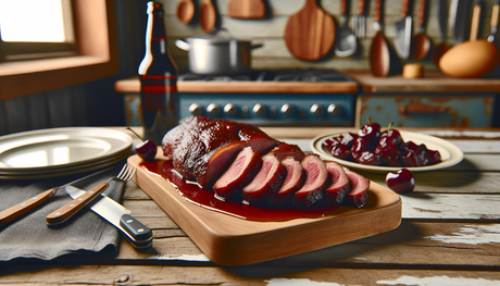 Kansas Smoked Duck Breast with Cherry Glaze