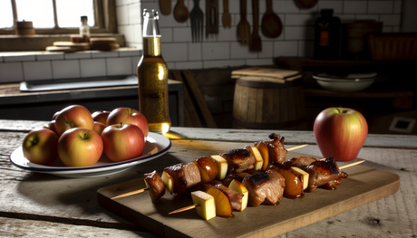 Welsh Pork and Apple Skewers on Arteflame Grill