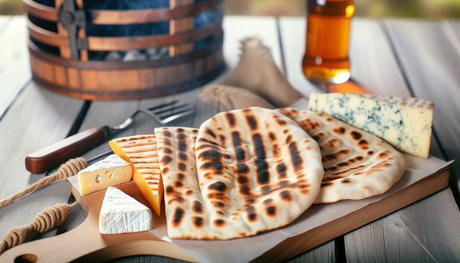 Albanian Style Grilled Pita Bread