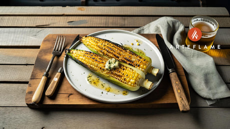 Grilled Idaho Corn on the Cob with Herb Butter