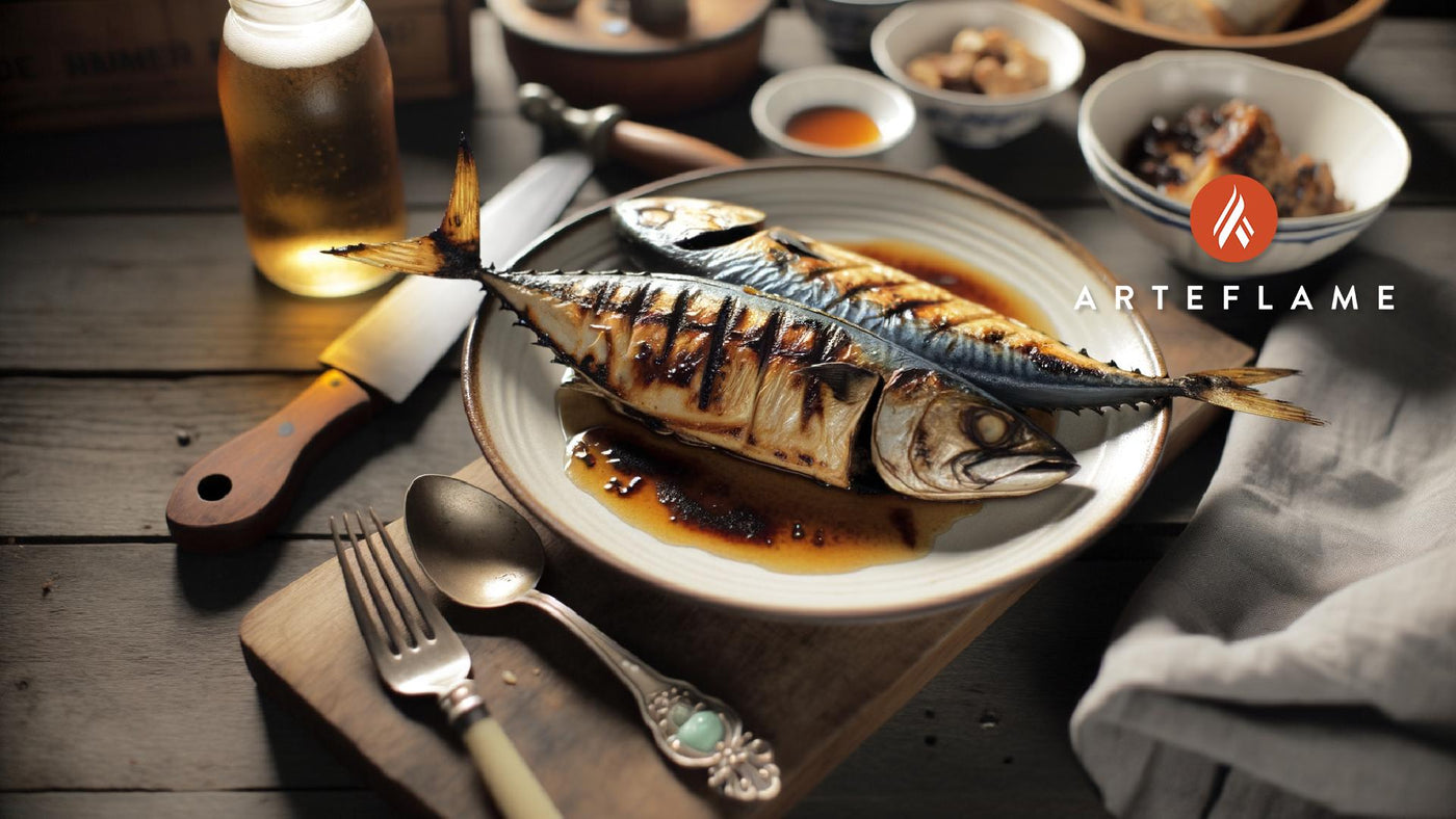 Grilled Rockport Mackerel with Soy-Ginger Glaze