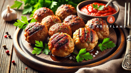 Grilled Meatballs on the Arteflame Grill