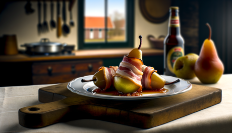 Dutch Bacon-Wrapped Poached Pears on the Arteflame Grill