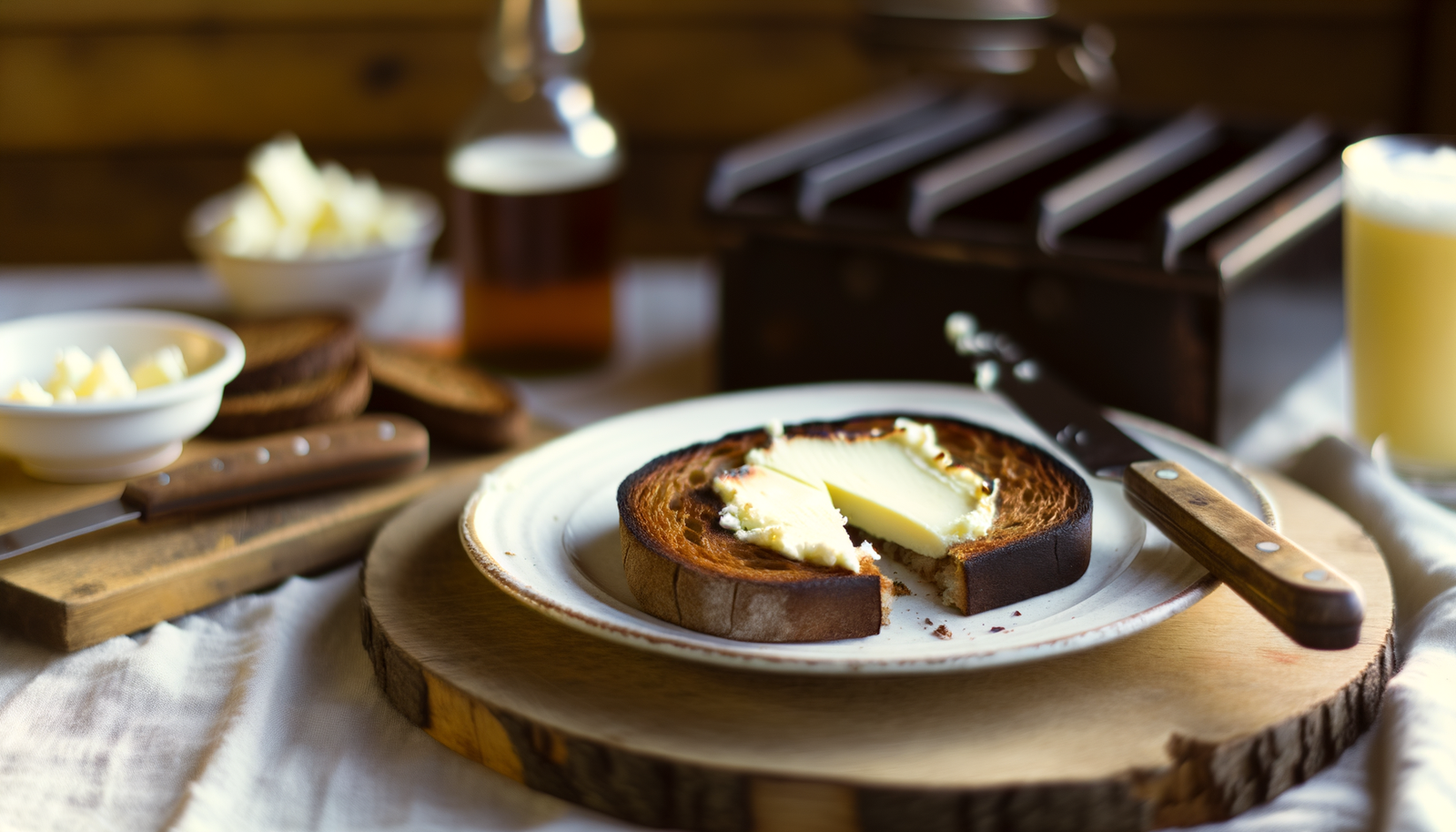 Grilled Finnish Rye Bread with Cheese