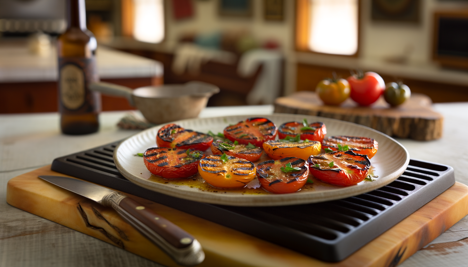 Grilled Arkansas Heirloom Tomato Salad