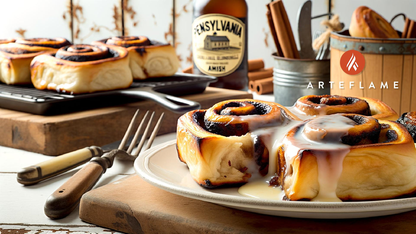 Pennsylvania Amish Grilled Cinnamon Rolls