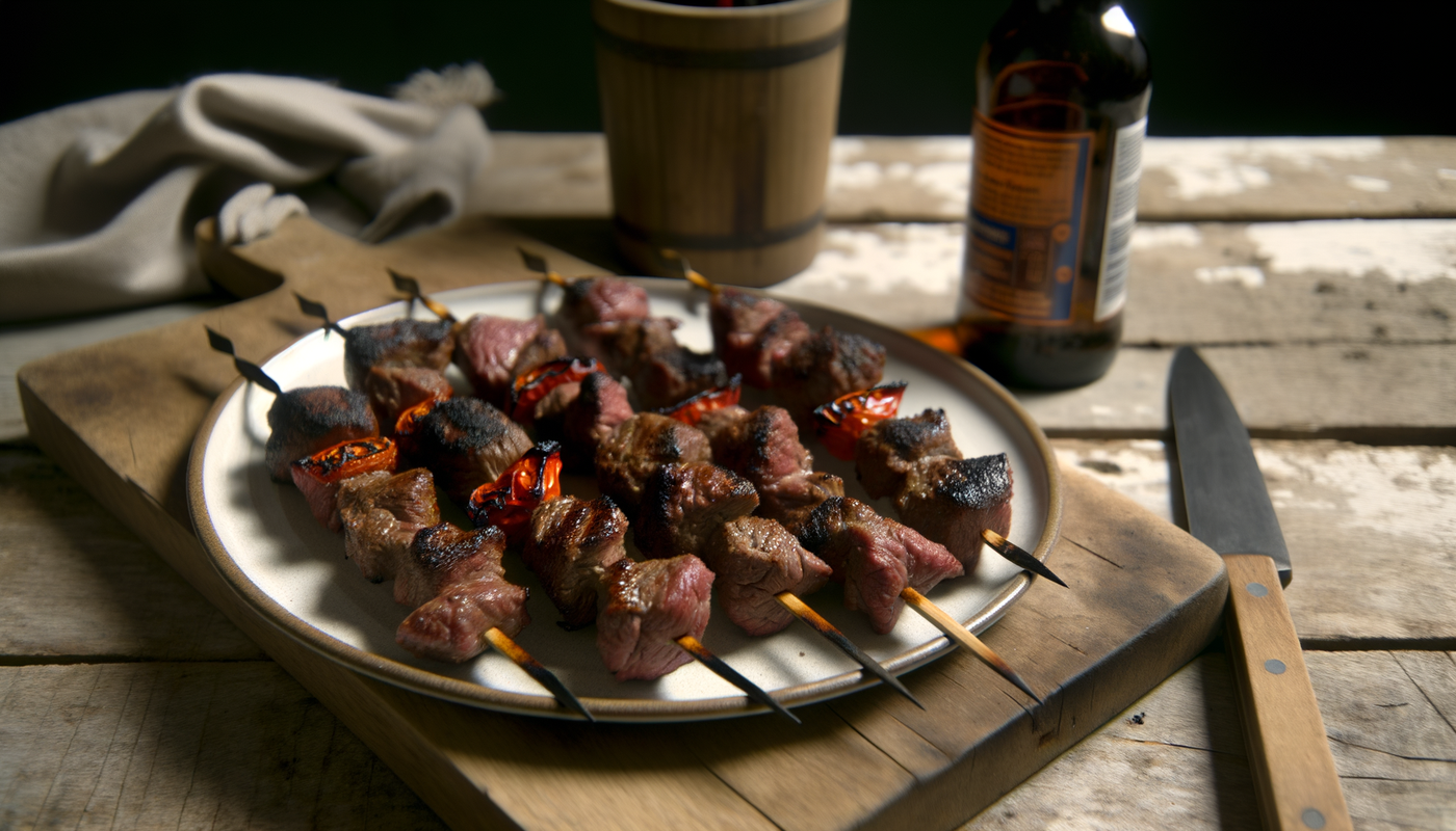 Scottish Grilled Scotch Bonnet Lamb Kebabs