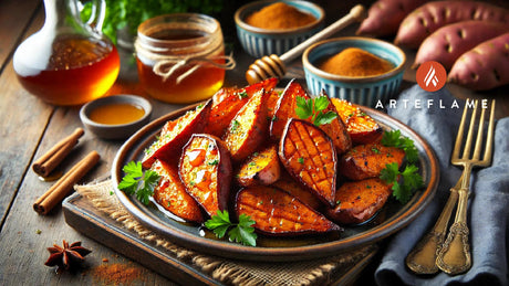 Roasted Sweet Potatoes with Honey and Cinnamon Recipe