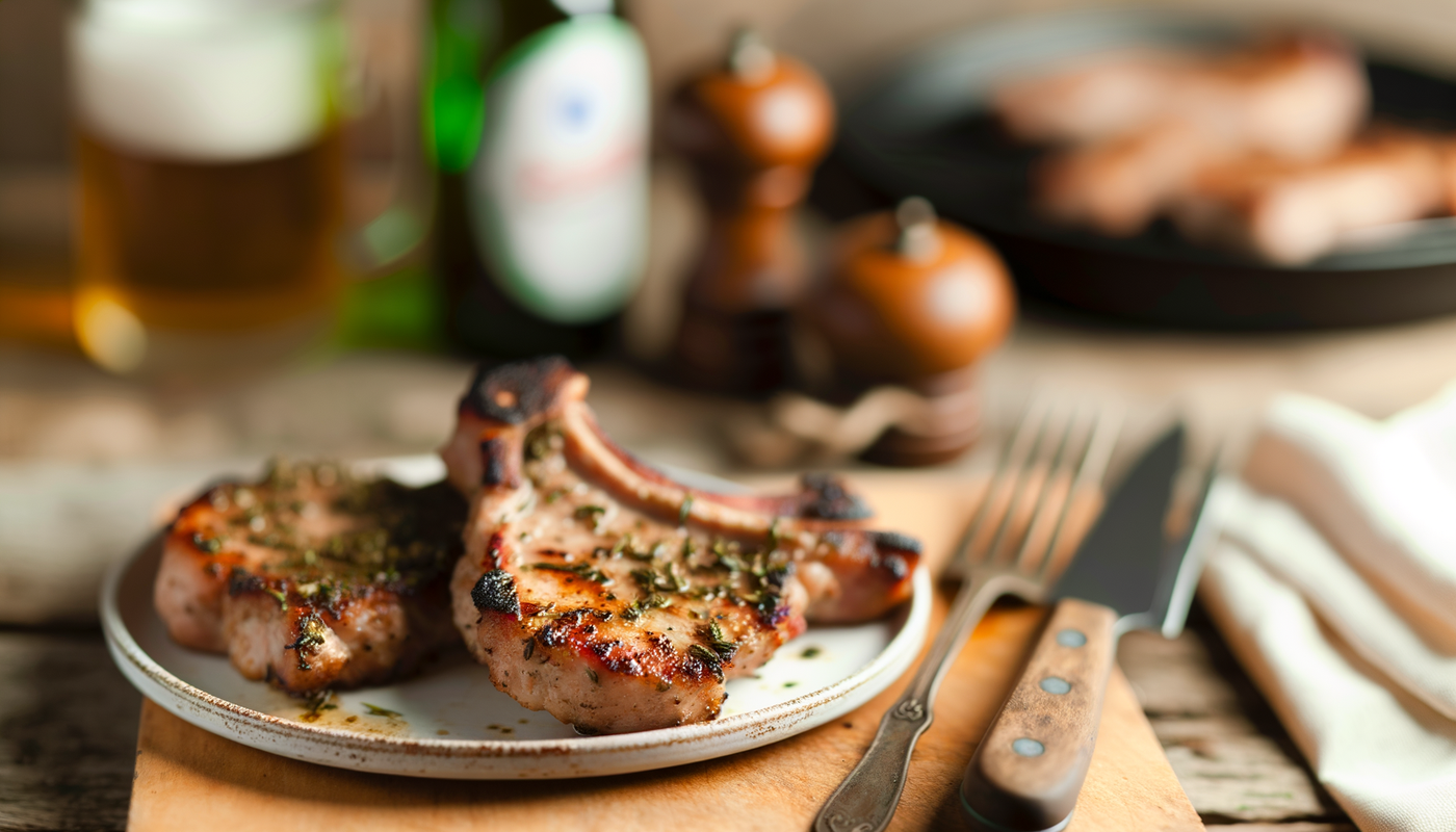 Herb-Marinated Swiss Pork Chops on the Arteflame Grill