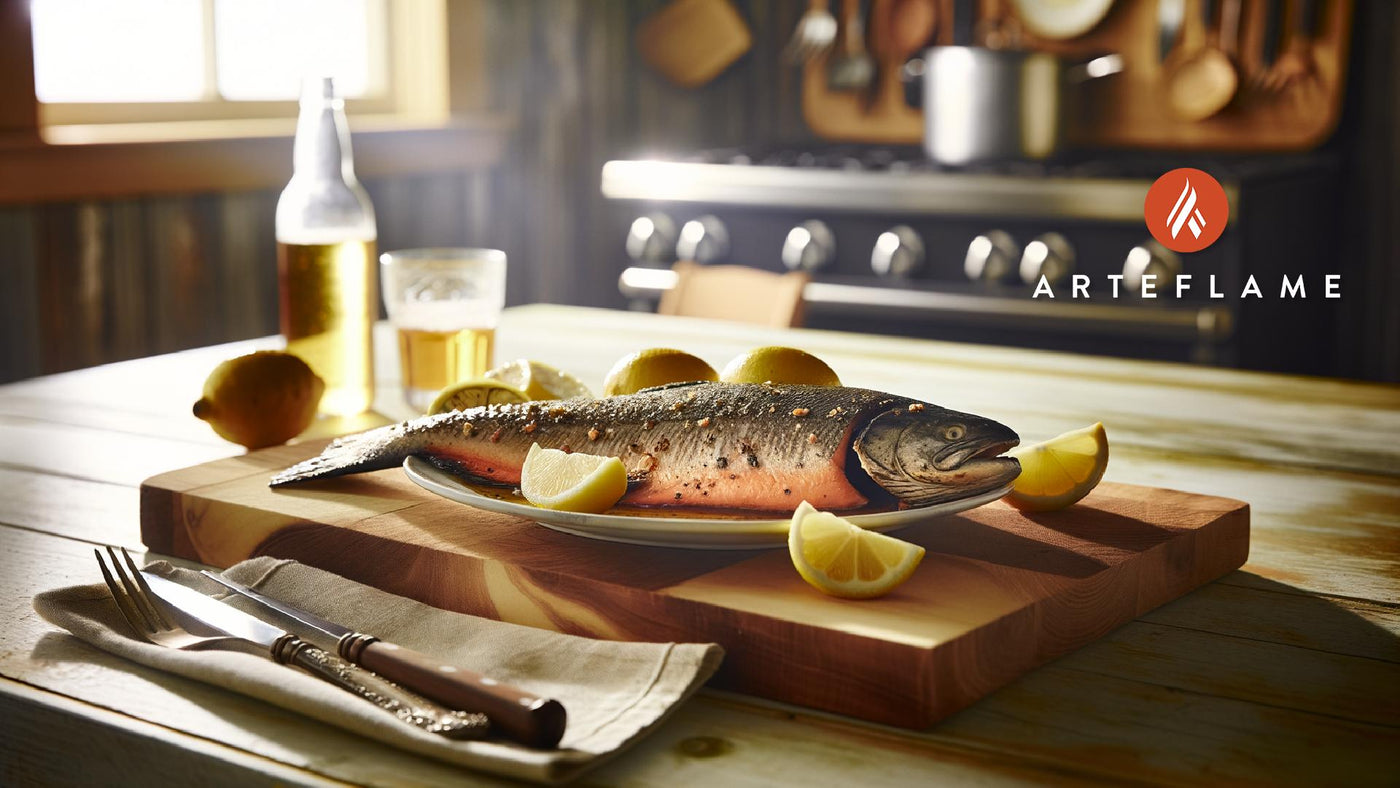 Canadian Grilled Arctic Char with Lemon