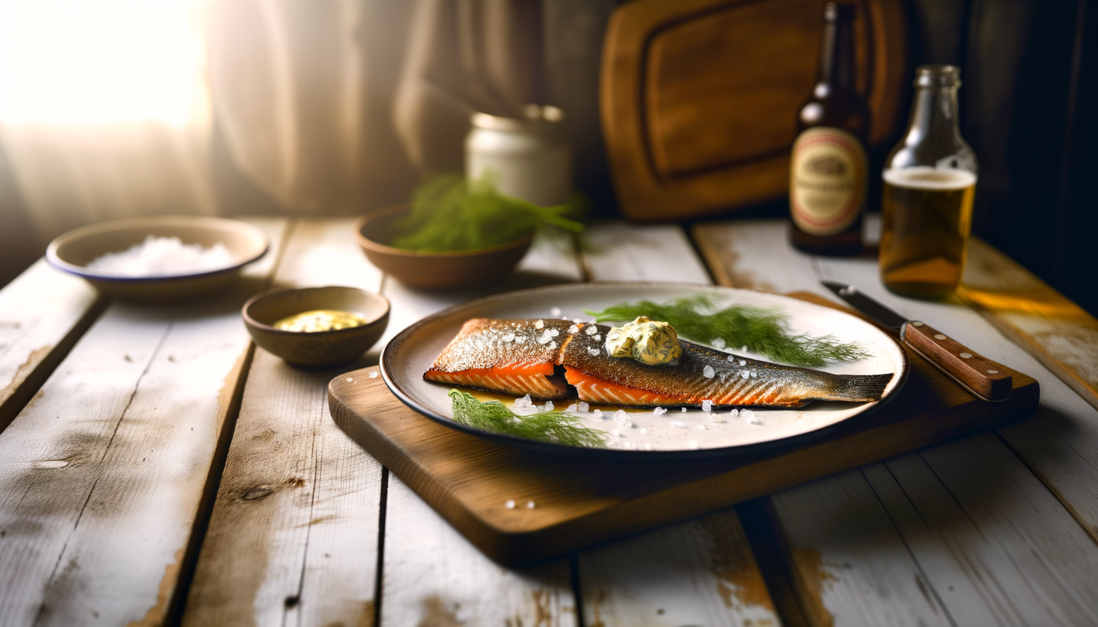 Finnish Flame-Grilled Arctic Char with Dill Butter