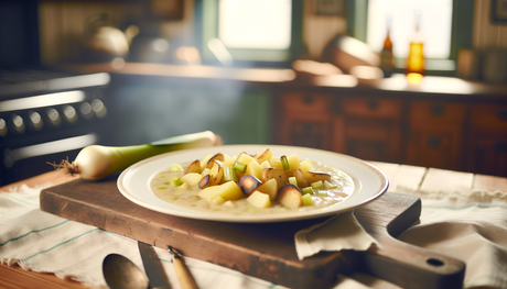 Fire-Roasted Irish Leek and Potato Soup