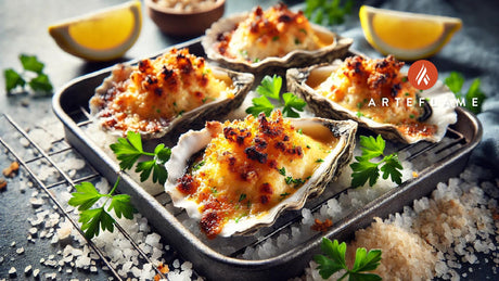 Grilled Oysters Au Gratin on the Arteflame Grill