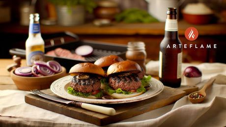 Minnesota Grilled Buffalo Elk Burgers