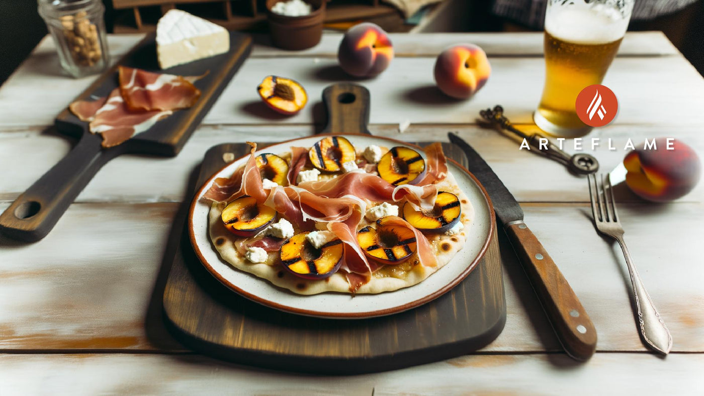 Georgia Grilled Peach & Prosciutto Flatbread