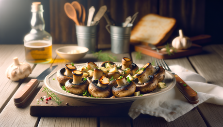 Polish Herbed Grilled Mushrooms on Arteflame Grill