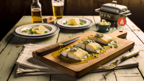 Smoked Maine Cod Fillets with Butter Herb Sauce