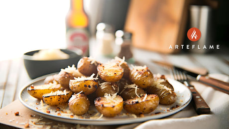 Iowa Garlic Parmesan Grilled Potatoes