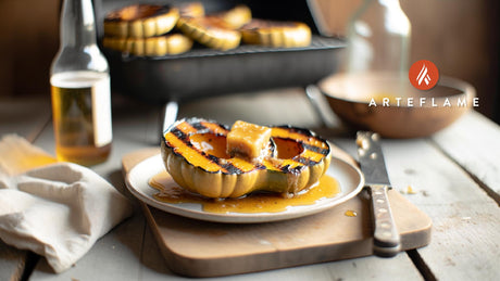 Grilled Michigan Acorn Squash with Maple Butter