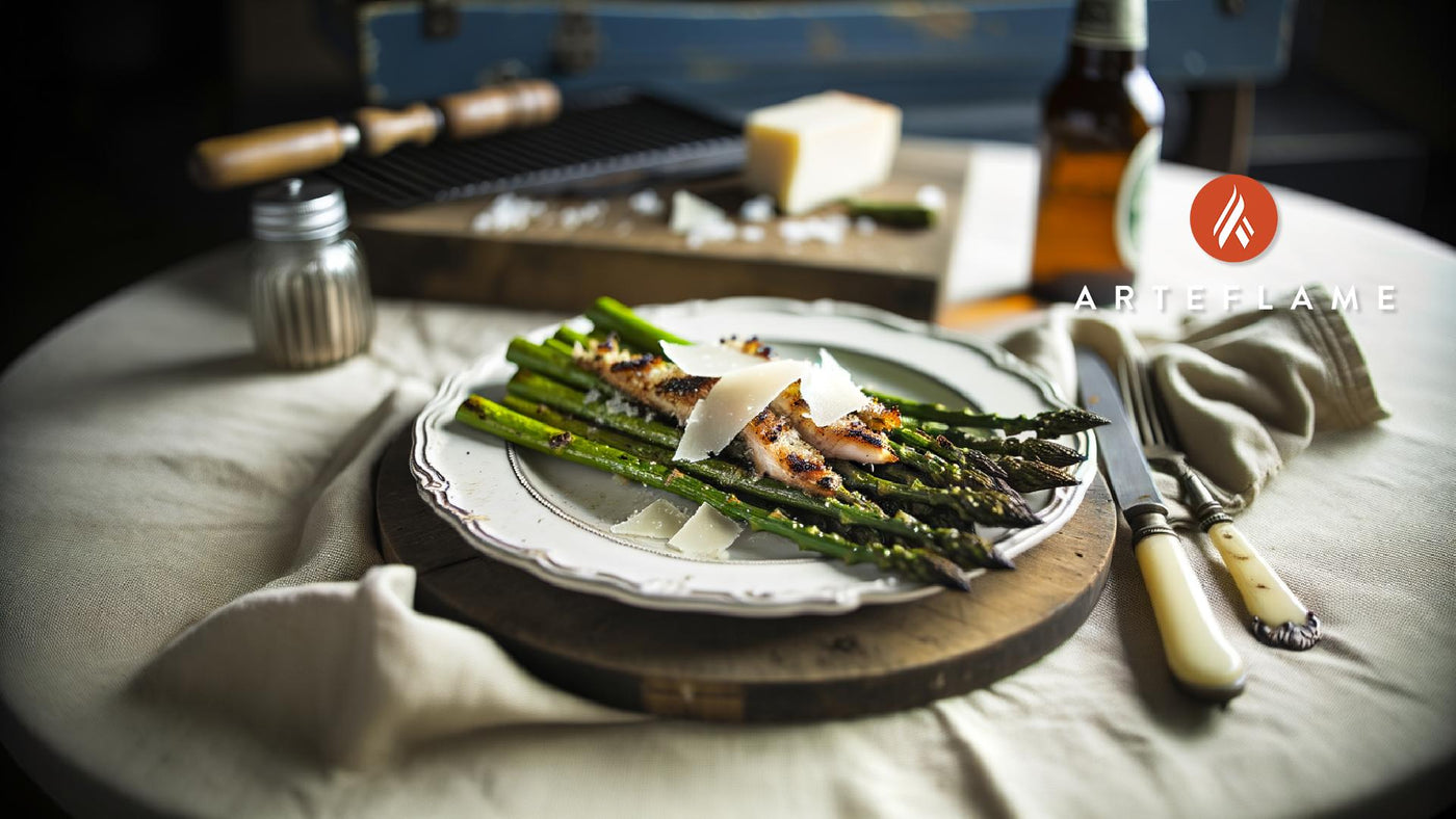 Grilled Michigan Asparagus with Parmesan