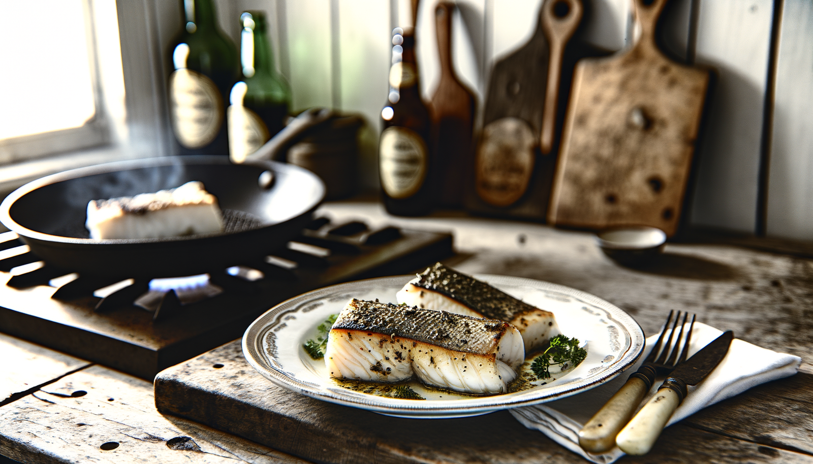 Norwegian Grilled Herbed Arctic Cod