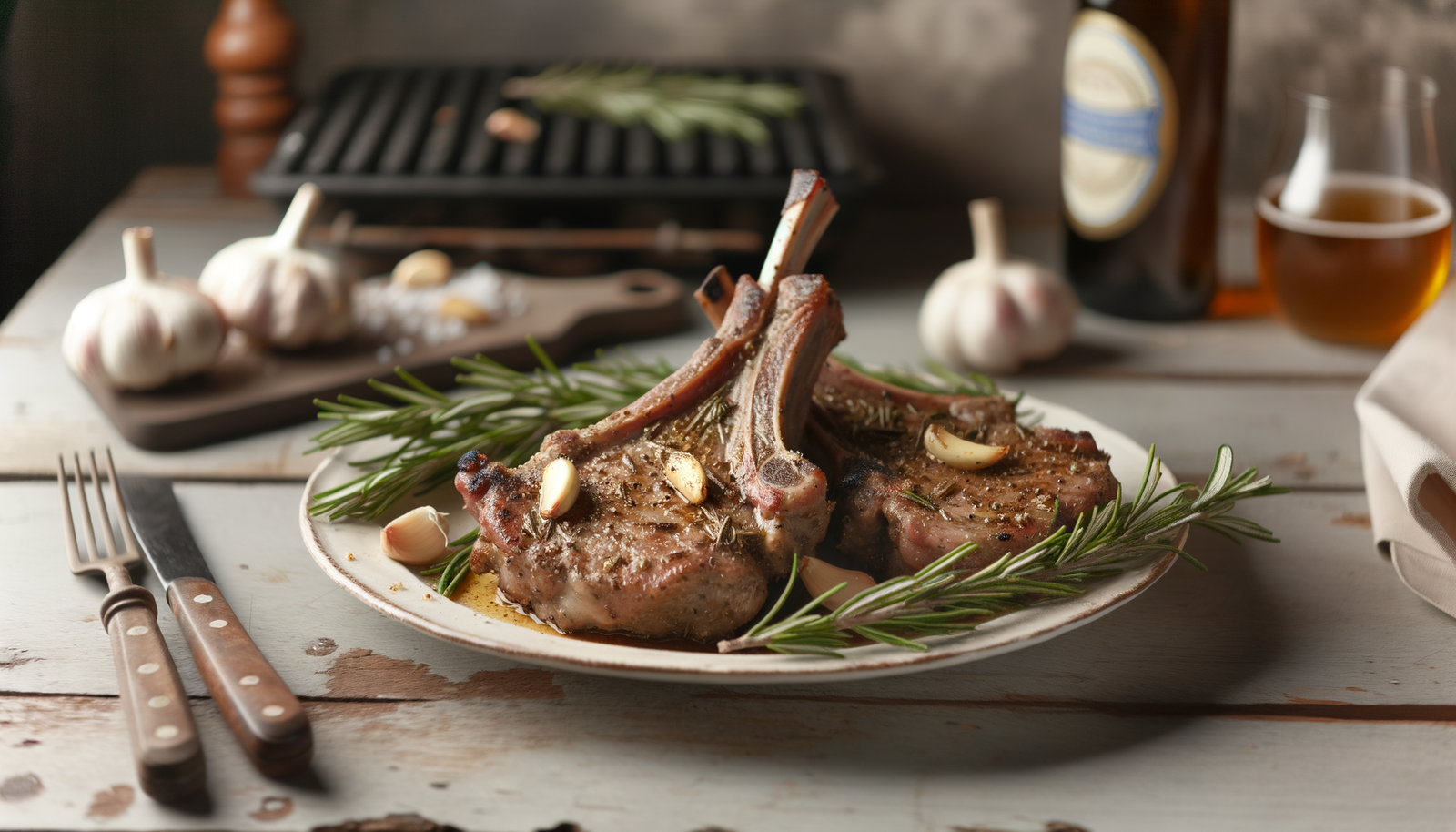 Italian Rosemary Grilled Lamb Chops