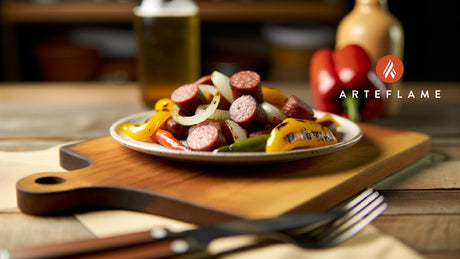 Arkansas Smoked Sausage and Peppers on the Arteflame