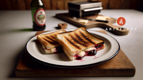 Grilled Scottish Brie and Cranberry Toastie