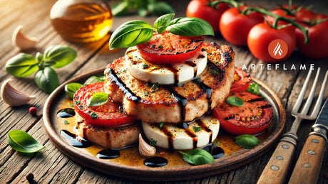 Grilled Pork Chop Caprese on the Arteflame Grill