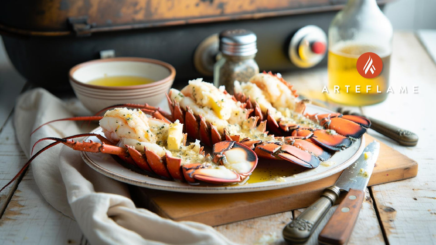 Rhode Island Grilled Lobster Tail with Garlic Butter