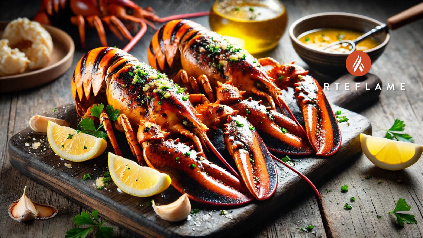 Grilled Lobster Tails on the Arteflame Grill: A Luxurious Melted Butter Feast