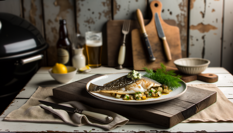 Grilled Delaware Flounder with Herb Butter