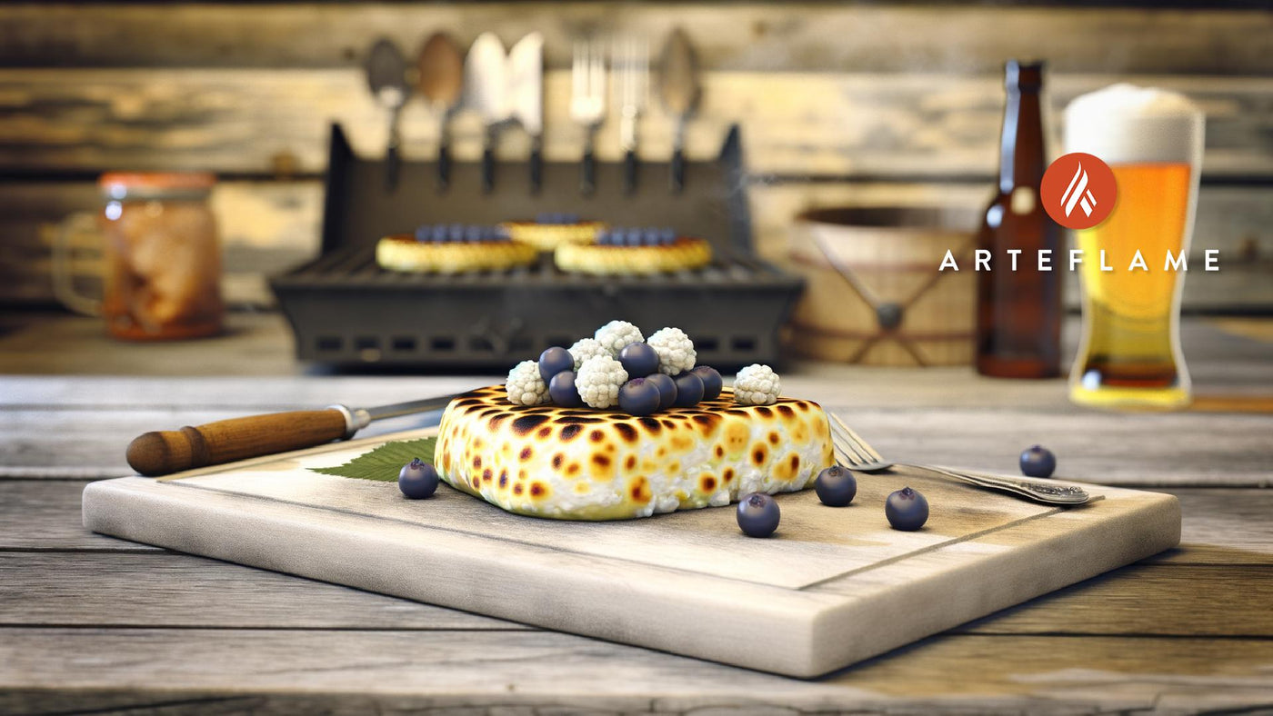 Swedish Grilled Cottage Cheese with Cloudberries