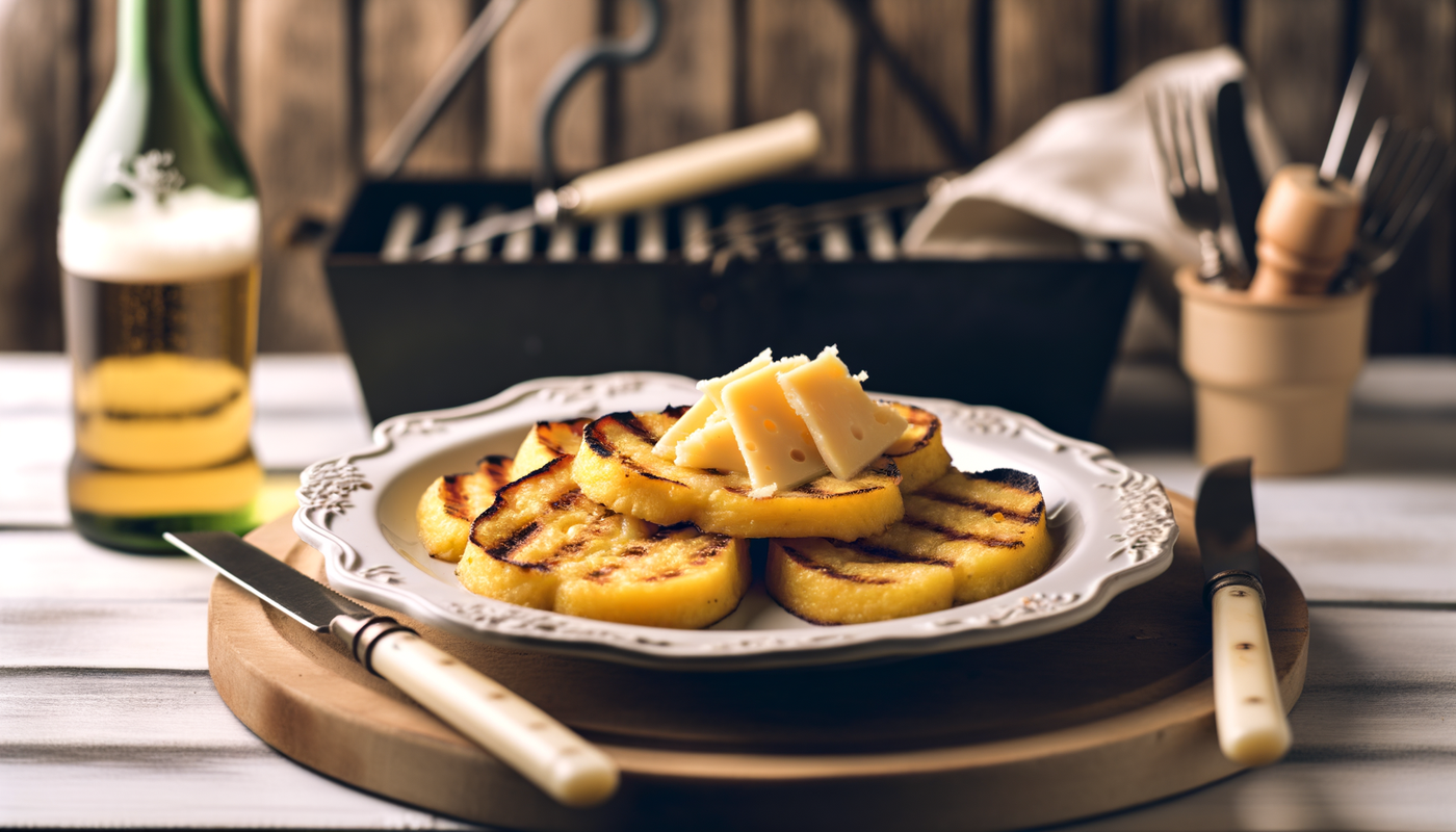 Austrian Grilled Cornmeal Polenta with Alpine Cheese