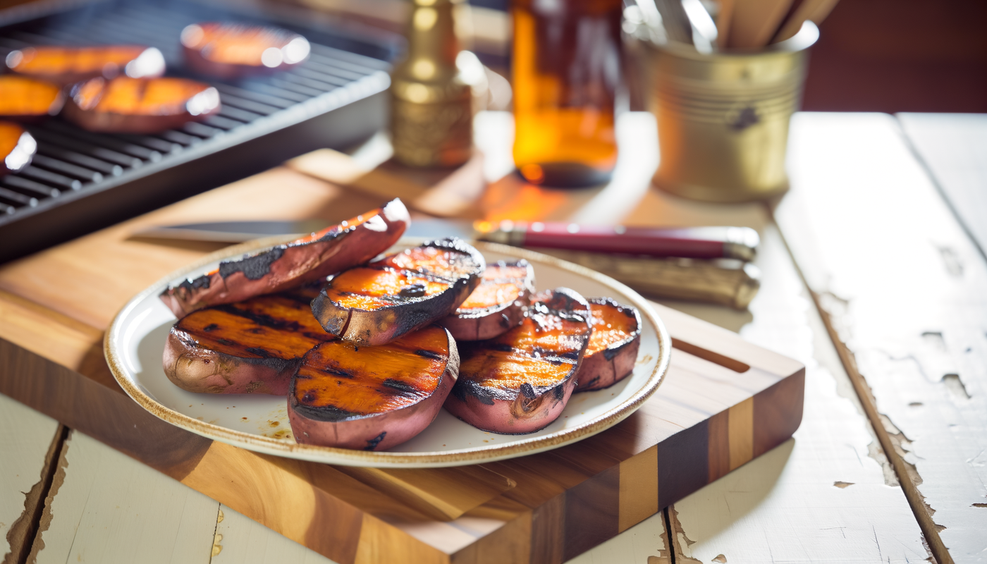 Kansas-Style Grilled BBQ Sweet Potatoes