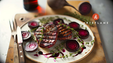Dutch Grilled Red Beet Steaks with Thyme & Balsamic