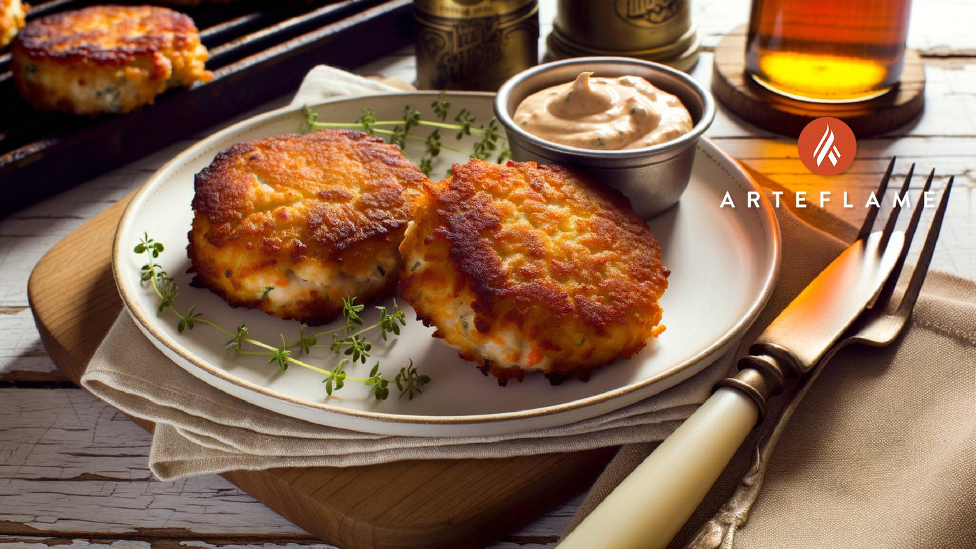 Massachusetts Smoked Cod Cakes on the Arteflame Grill