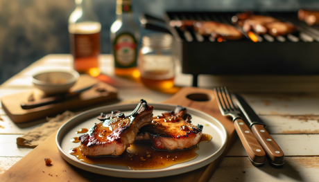 Connecticut Maple Glazed Pork Chops on the Grill