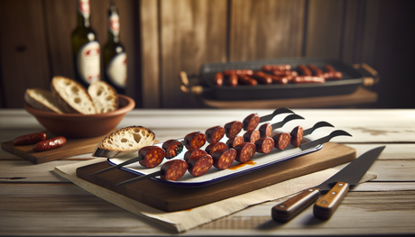 Grilled Spanish Chorizo Skewers on Arteflame Grill