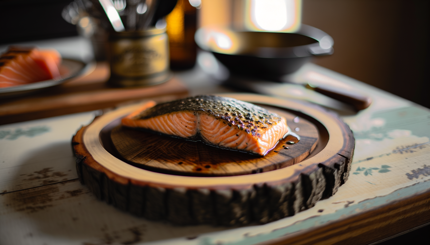 Iowa Grilled Cedar Plank Salmon on the Arteflame