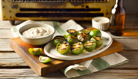 Georgia Grilled Green Tomatoes with Tangy Dipping Sauce