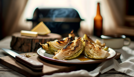 Albanian Grilled Cabbage Wedges with Butter