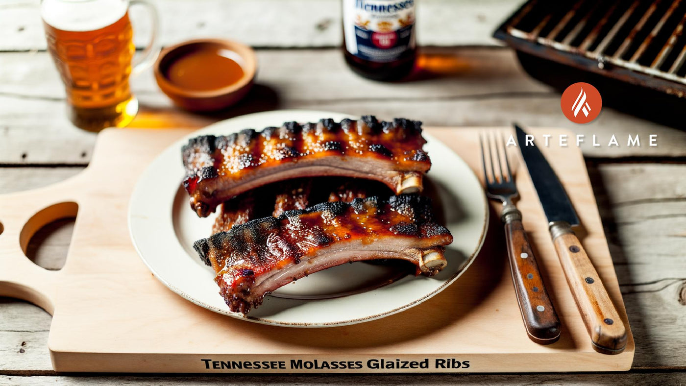 Tennessee Molasses Glazed Grilled Pork Ribs