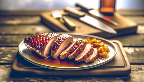 German Grilled Duck Breast with Orange Glaze