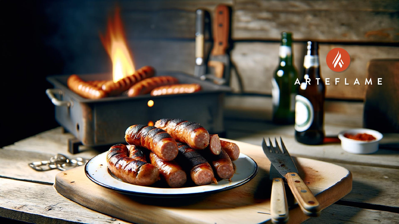 Open-Flame Finnish Smoked Sausages on Arteflame Grill